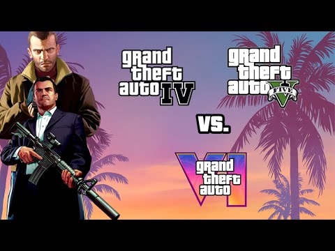 GTA 6 vs.  GTA 5 vs.  GTA 4  -  First Trailers Compilation