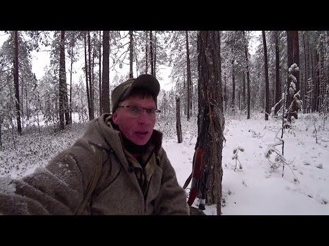 ОПАСНЫЙ ПЕРЕХОД НА ЛОДКЕ ЧЕРЕЗ РЕЧКУ. СЛЕДЫ ВОЛКОВ ПРИШЛИ В СЕЛО. ПОДОШЁЛ К РЯБЧИКУ В УПОР.