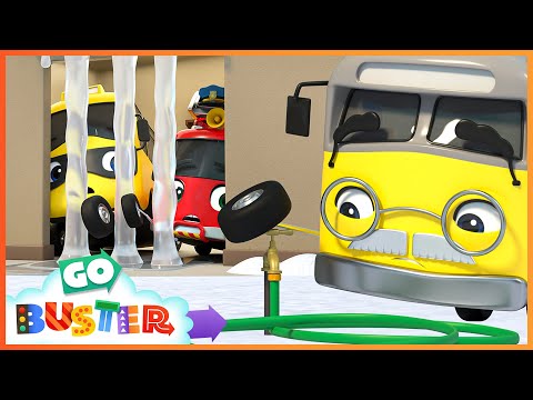 Trapped in Frozen Jail | Go Buster - Bus cartoons &amp; Kids stories | Kids Video