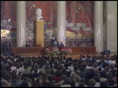 President Reagan's Address and Q &amp; A Session at Moscow State University, USSR, May 31, 1988