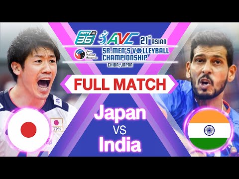 Japan vs. India - Full Match - PPTV 2021 Asian Sr. men's JVA Volleyball Championship | Pool A