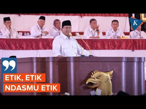 Viral, Video Prabowo Sebut &ldquo;Ndasmu Etik&rdquo;, Kata Jubir Bercanda