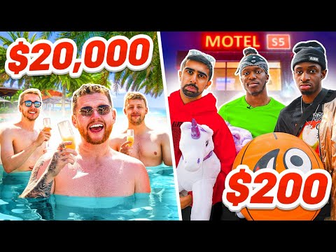 SIDEMEN $20,000 VS $200 HOTEL (EUROPE EDITION)