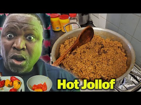 COOKING HOT HOT JOLLOF RICE WITH  HITHER GREEN BROTHERS