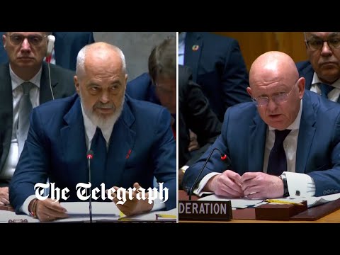 The moment Russia attempted to block President Zelensky speaking at the UN Security Council