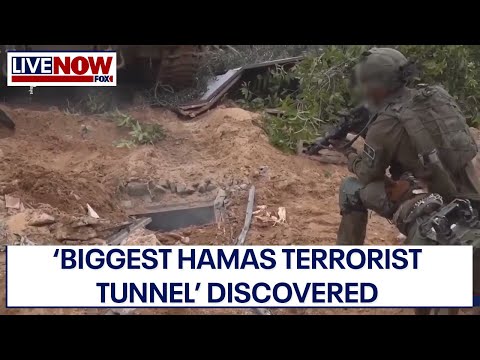 Israel-Hamas war: IDF releases video of 2.5-mile tunnel under Gaza | LiveNOW from FOX