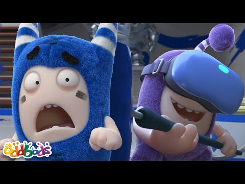 Power Paint Play Trouble! | Oddbods | Funny Cartoons for Kids | Moonbug Kids Express Yourself!