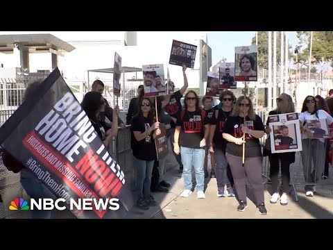 Protesters in Tel Aviv demand government action on Hamas hostage release