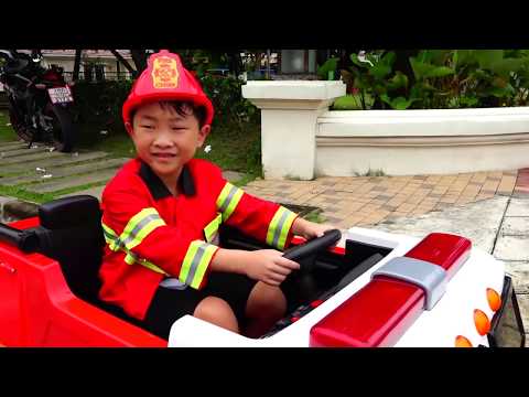 예준이의 소방차 조립놀이 전동 자동차 장난감 Fire Truck for Kids Power Wheels