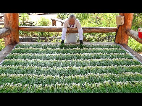 700 sold a day?! Amazing Pancake Master Grandma! Traditional Green Onion Pancakes - Korean food