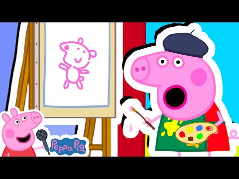 Oink Oink Peppa Song | Peppa's Art Exhibition 🎨 + More Nursery Rhymes &amp; Kids Songs