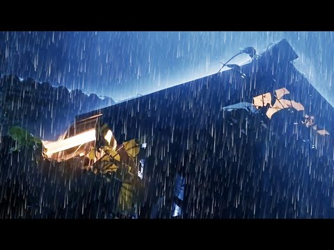 Beat Insomnia to Deep Sleep with Torrential Rain &amp; Powerful Thunder Sounds at Night | Rain for Sleep