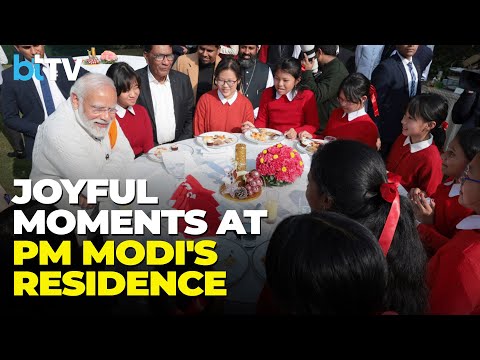 PM Modi Shares The Spirit Of Christmas With Students