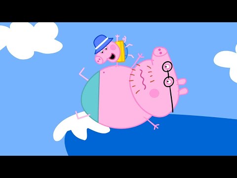 Daddy Pig and George Go Surfing! 🐷🏄 Peppa Pig Official Channel Family Kids Cartoons