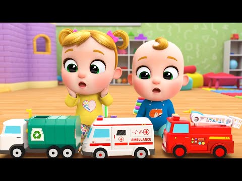 Garbage Truck, Firetruck, Ambulance Song | Kids Cartoons and Nursery Rhymes