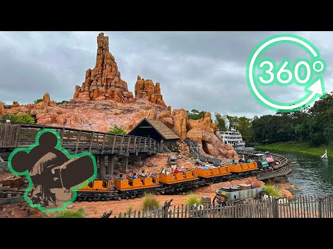 360&ordm; Ride on Big Thunder Mountain Railroad at Magic Kingdom in Walt Disney World