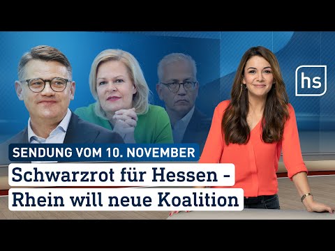 Schwarzrot f&amp;uuml;r Hessen - Rhein will neue Koalition | hessenschau vom 10.11.2023