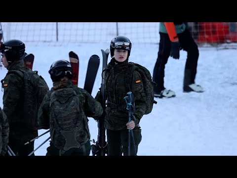 La Princesa Leonor comienza su entrenamiento militar en la nieve