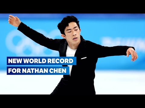 Nathan Chen sets a new men's SP World record! | 