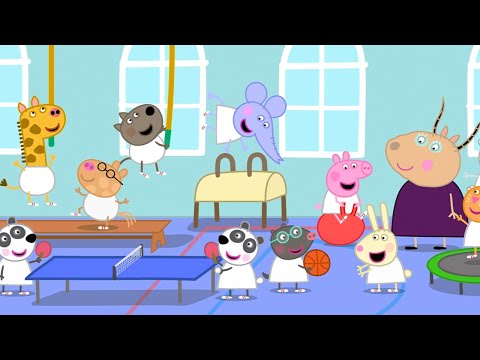 Miss Rabbit's Noisy Relaxation Class | Peppa Pig Full Episodes | Kids Videos