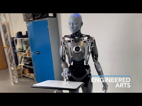 El robot humanoide m&aacute;s avanzado del mundo intent&oacute; dibujar un gato y casi lo logra