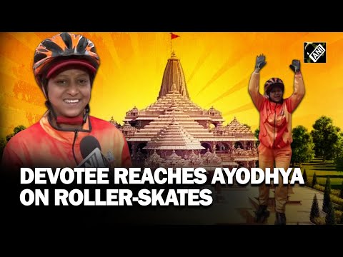 Devotee reaches Ayodhya on roller skates ahead of &lsquo;Pran Pratishtha&rsquo;, covers journey of 228 km