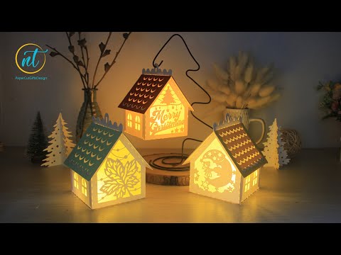 How to make Mini House Merry Christmas- Mini House Christmas Decorations SVG