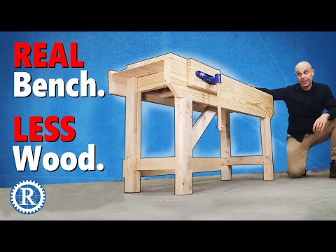 The Minimum Timber Bench // Start woodworking for less!