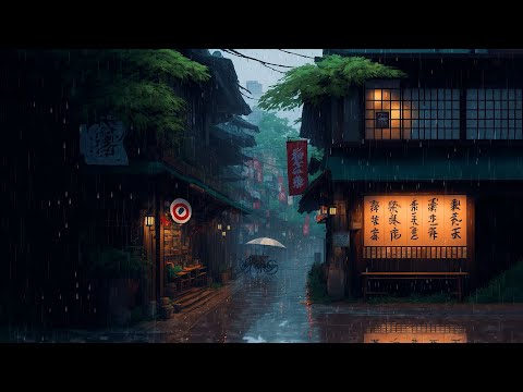 RAINING IN ＯＳＡＫＡ 🌧️ Rain Lofi Songs To Make You Escape From Reality 🌧️ Night Lofi Playlist