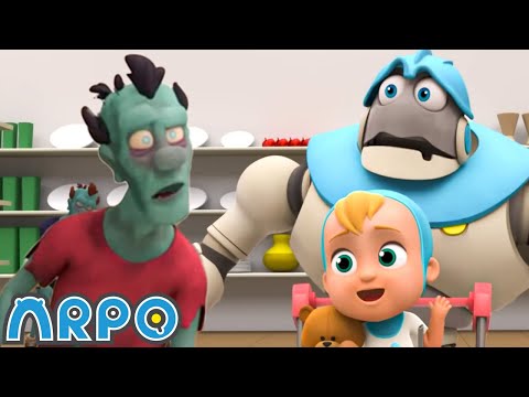 Spooky Zombie Invasion - Scary Kids Story | Baby Daniel and ARPO The Robot | Funny Cartoons for Kids