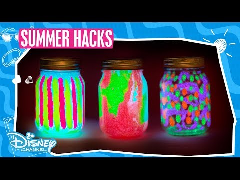 Summer Hacks | DIY Glow Lantern Tutorial | Official Disney Channel UK