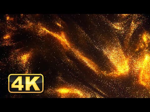 4K Glittering Particles! Abstract Video with Shining Floating Dust. Relaxing Music for Meditation