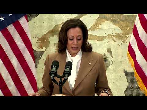 US Vice President Kamala Harris calls for restraint as Israel strikes Gaza