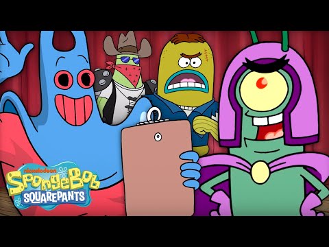 Plankton Teams Up with Man-Ray! 👁 | &quot;Captain Pipsqueak&quot; Full Scene | SpongeBob