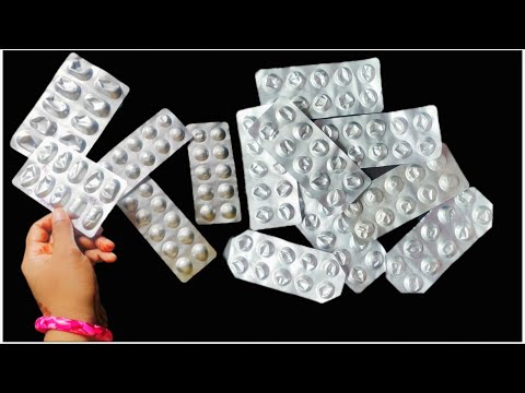 Best Out Of Waste Craft Idea Of Medicine Wrapper‼️Diy Home Decor‼️ Recycling ‼️