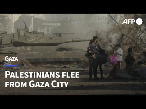 Gazans flee from hospital at centre of Israel-Hamas war | AFP