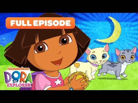 Dora Explores w/ Kittens! 😻 EPISODE: Dora's Moonlight Adventure | Dora &amp; Friends