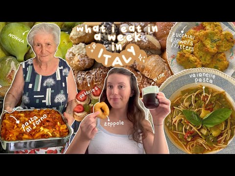what i eat in a week at my NONNA's house in ITALY 🌶️