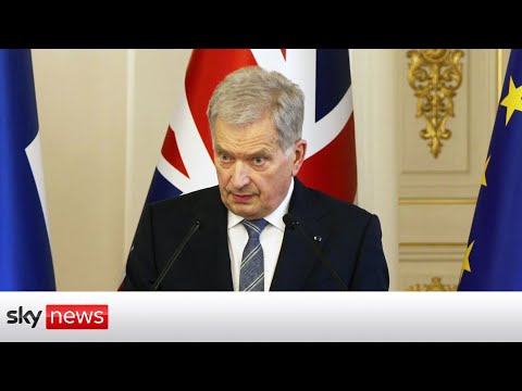 Finnish President tells Russia 'You caused this' as he signs security pact with UK