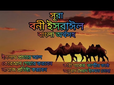 017-সূরা বনী ইসরাঈল বাংলা অর্থসহ আবেগময় তেলাওয়াত কারী শাকের কশ্মী অনুবাদ সৈয়দ ইসমত তোহা art alam