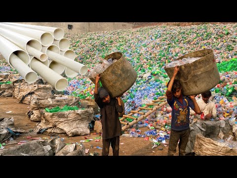 How Millions Waste Plastic Bottles Convert into PVC Pipe Through Recycling