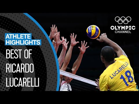 10 massive Ricardo Lucarelli 🇧🇷 Spikes at the Olympics | Athlete Highlights