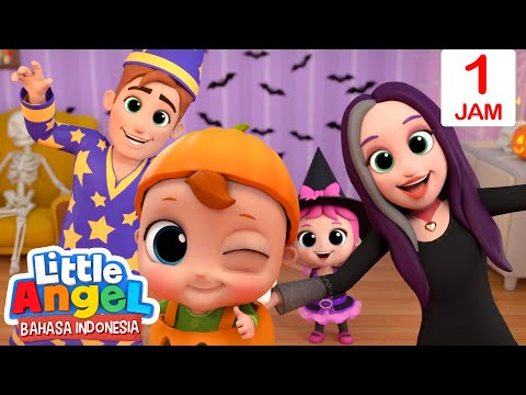 🎃Serunya Pakai Kostum di Malam Halloween!🎃 | Little Angel Bahasa Indonesia | Kartun Anak Halloween