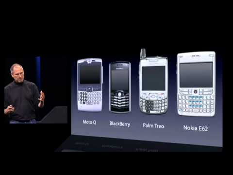 Steve Jobs introduces iPhone in 2007