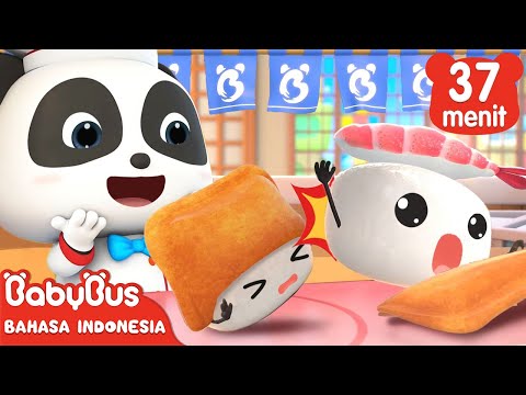 Wah, Bau Sushinya Sangat Enak | Belajar Warna Anak | Lagu Makanan Anak | BabyBus Bahasa Indonesia