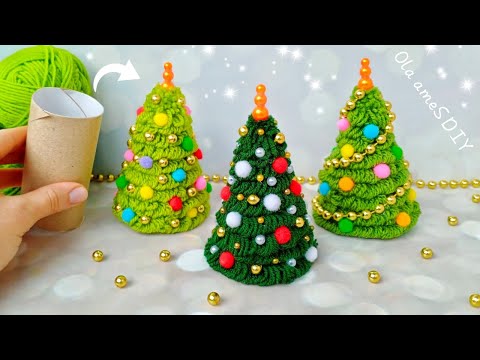 ❤️️🎄 Superb Christmas Tree Making Idea with Yarn - Easy Way to Make It - DIY Amazing Christmas Decor