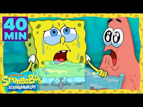 SpongeBob | SpongeBobs tr&auml;nenreichste Momente f&uuml;r 40 Minuten! | SpongeBob Schwammkopf