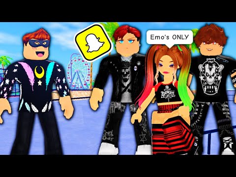 I FOUND EMO'S at The SKATE PARK In ROBLOX SNAPCHAT...