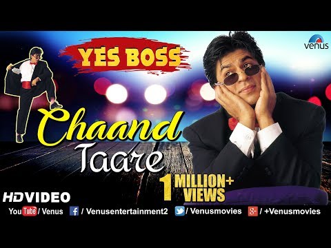 Chaand Tare - HD VIDEO | Shah Rukh Khan &amp; Juhi Chawla | Yes Boss | 90's Songs