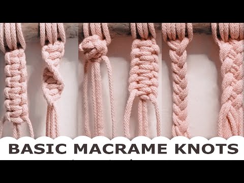 DIY | BASIC MACRAME KNOTS | MACRAME Z&Aacute;KLADN&Iacute; UZLY | Macrame in hand